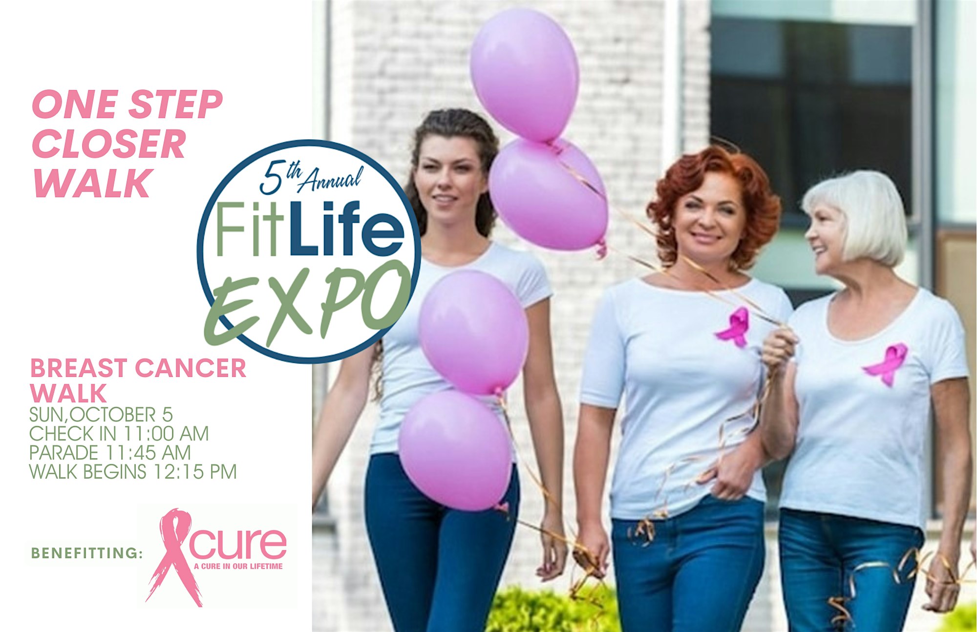 One Step Closer Breast Cancer Walk at Alpharetta City Center – Alpharetta, GA