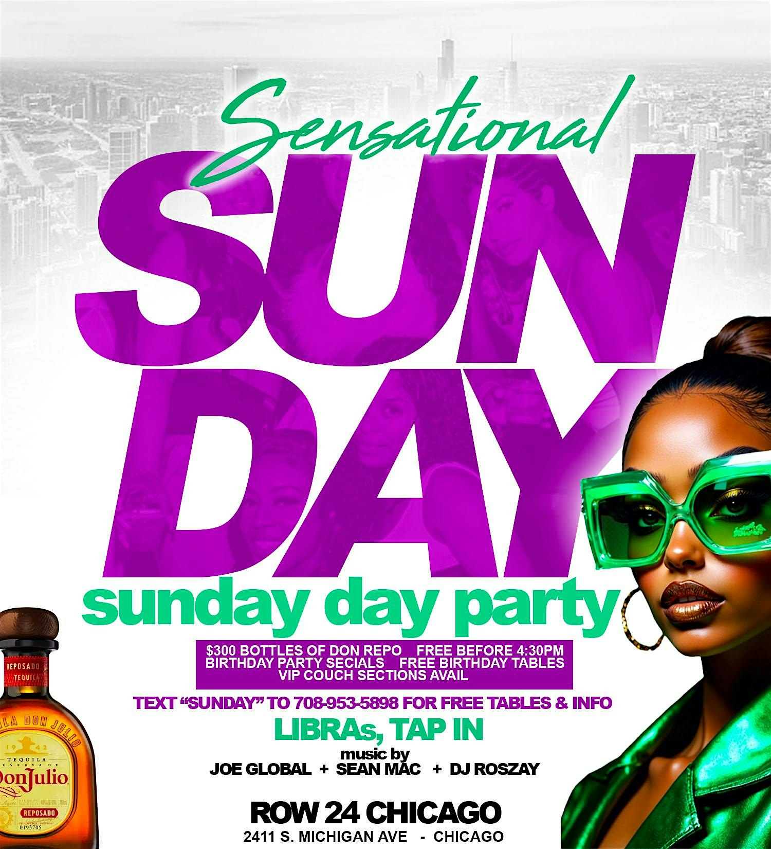 PRETTY GIRLS SUNDAY DAY PARTY SUNDAY FUNDAY WITH SEAN MAC at Row 24 Chicago – Chicago, IL