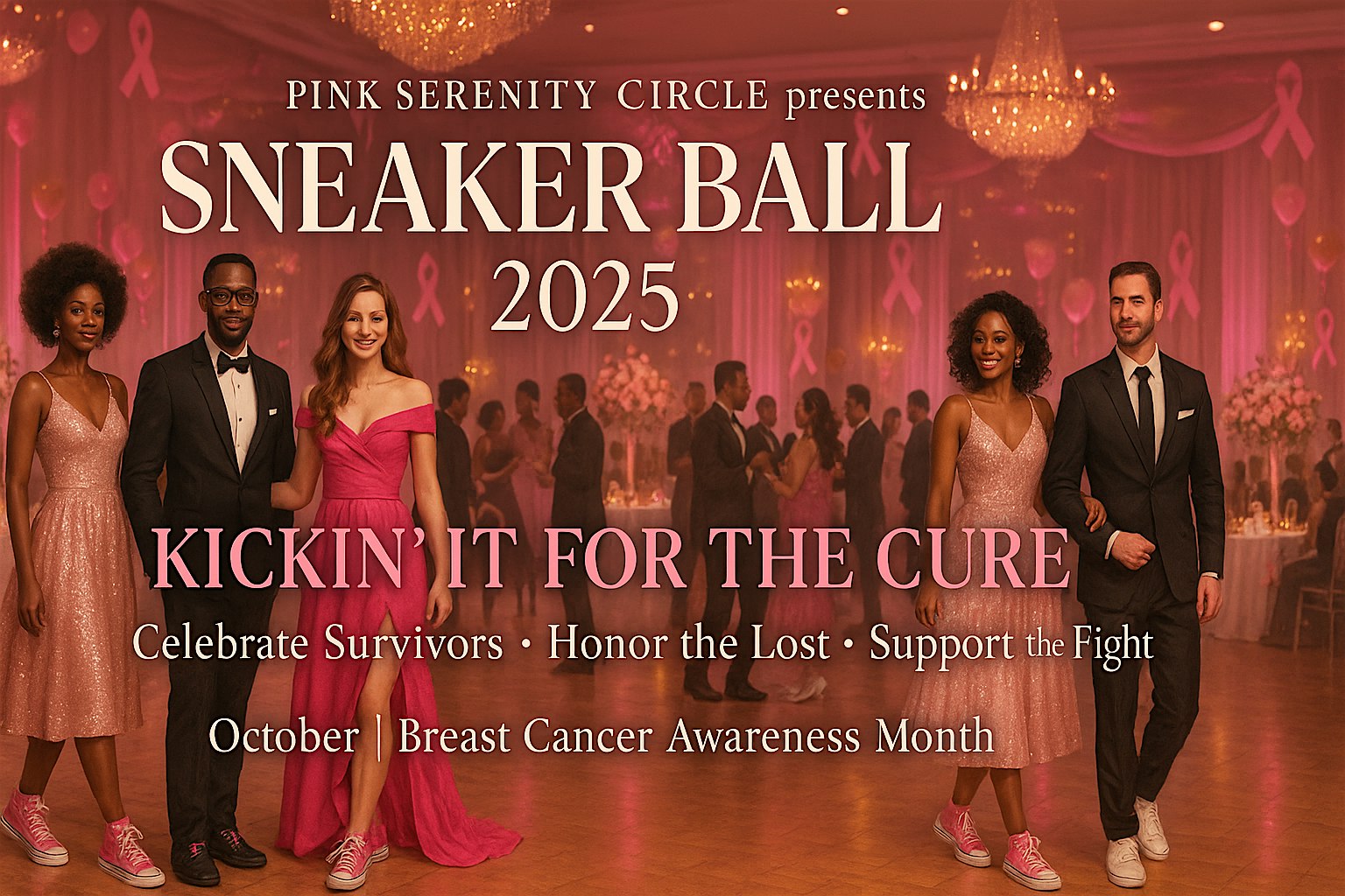 Pink Serenity Circle’s 2025 Sneaker Ball – Kickin’ It for the Cure at KMFA Classical 89.5 – Austin, TX