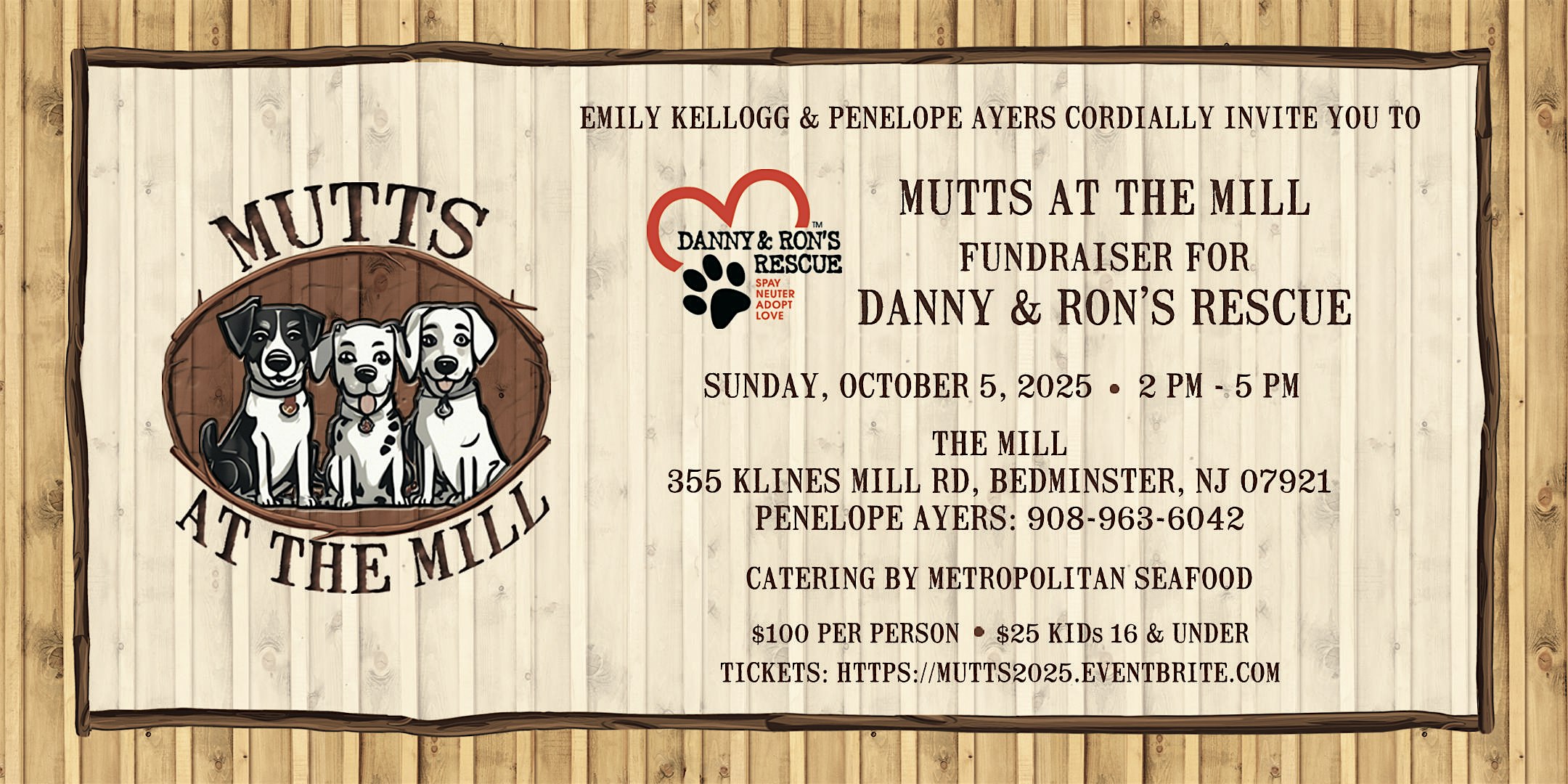 Mutts at the Mill at 355 Klines Mill Rd – Bedminster, NJ