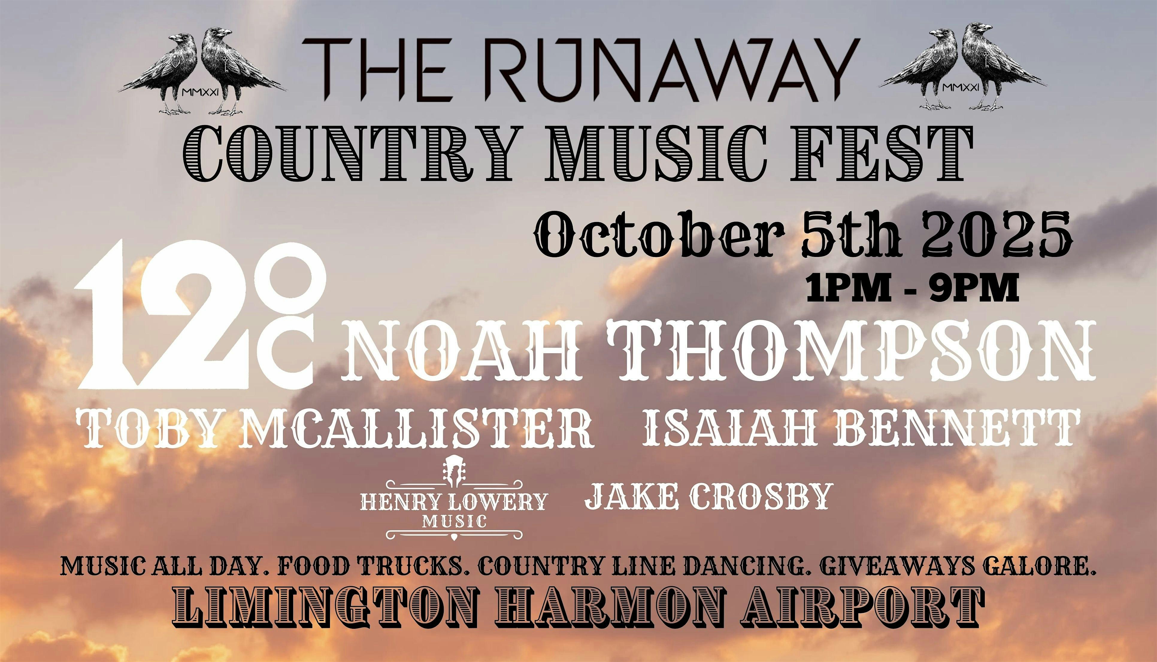 THE RUNAWAY COUNTRY MUSIC FEST! at 13 Airport Dr – Limington, ME