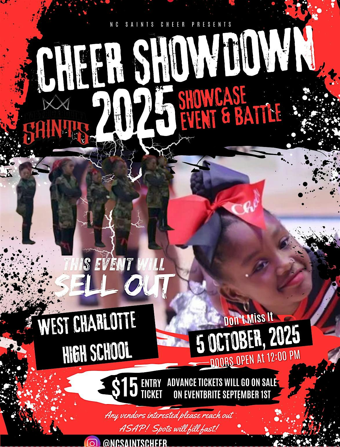 SAINTS CHEER SHOWDOWN at West Charlotte High School – Charlotte, NC
