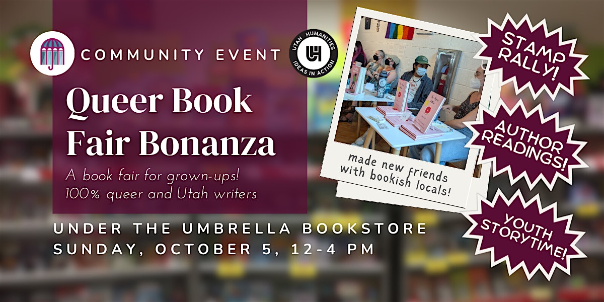 2nd Annual Queer Book Fair Bonanza at Under the Umbrella Bookstore and Cafe – Salt Lake City, UT
