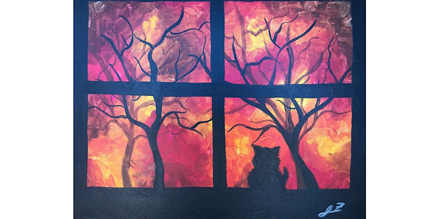 Mimosa Class – “Fire on the Mountain” – Sun Oct 5, 12:30 PM at Sipping N’ Painting Highland – Denver, CO