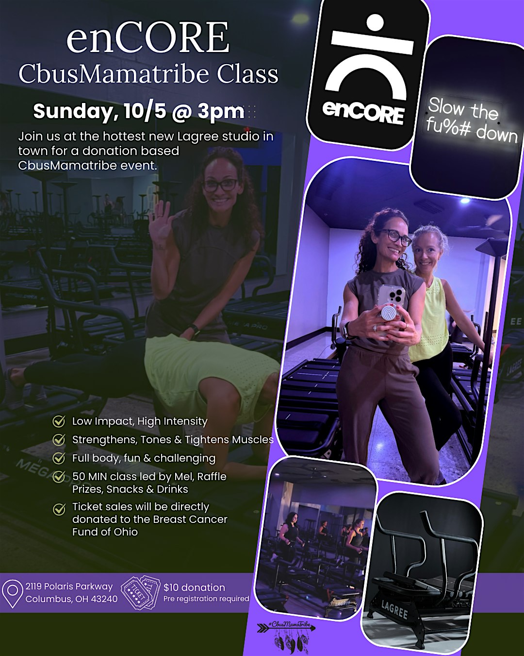 enCORE + CbusMamatribe Lagree Class at enCORE: A Lagree Fitness Studio – Columbus, OH