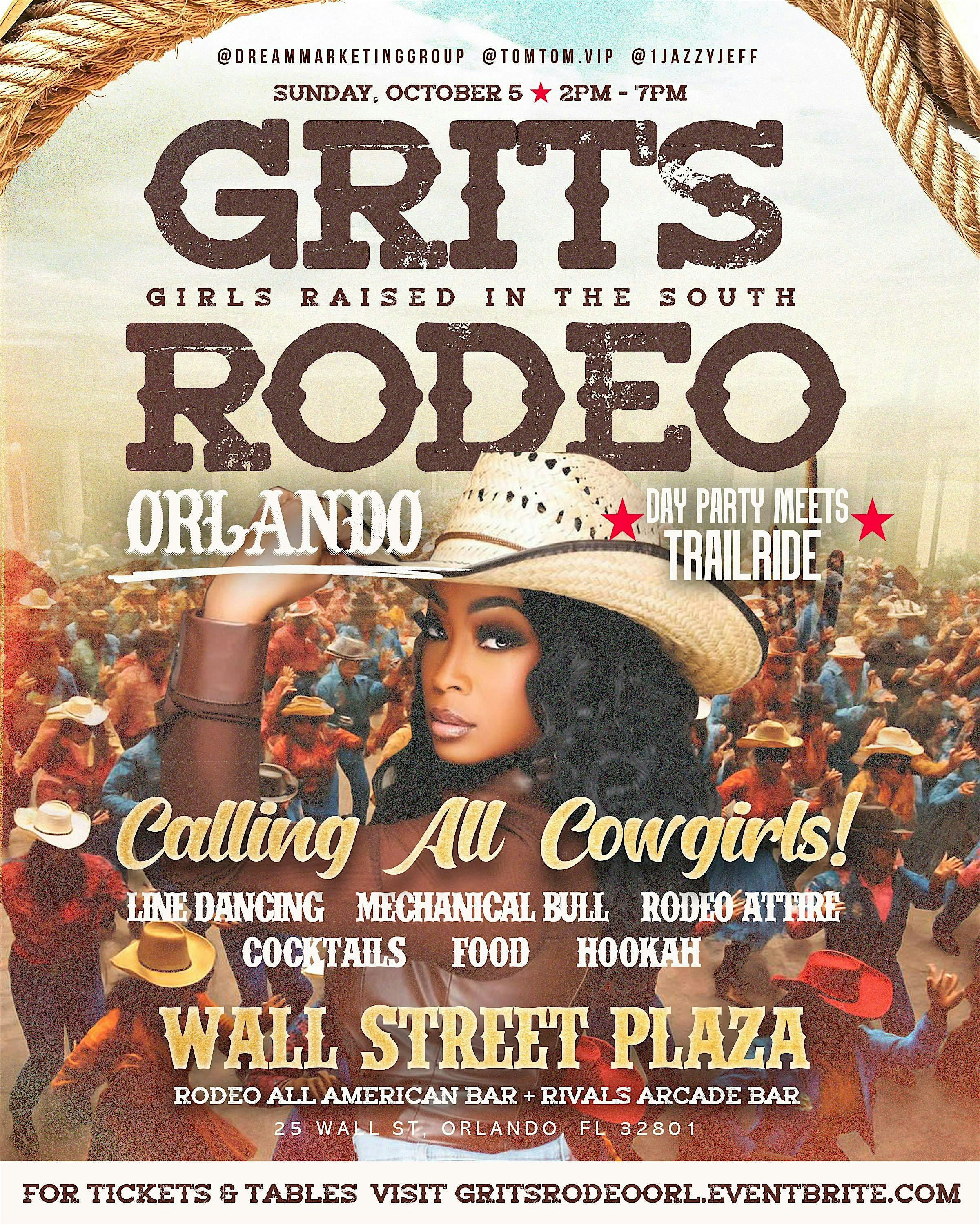 GRITS RODEO ORLANDO (Day Party Meets Trail ride returns!) at Rodeo: All American Bar – Orlando, FL