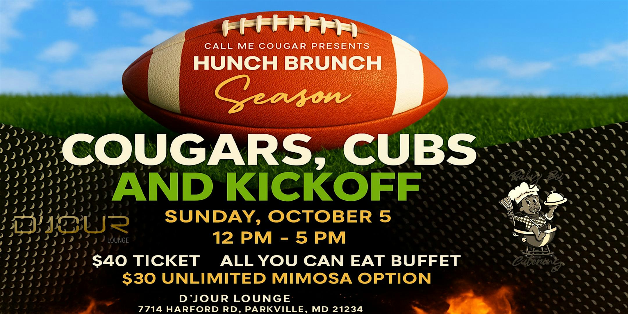 Cougars, Cubs, and Kickoff Hunch Brunch at D’Jour Lounge – Parkville, MD
