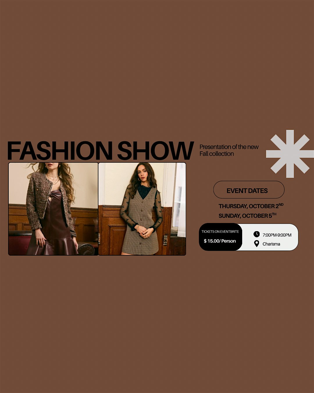 Fall Fashion Show at CHARISMA – Arlington Heights, IL