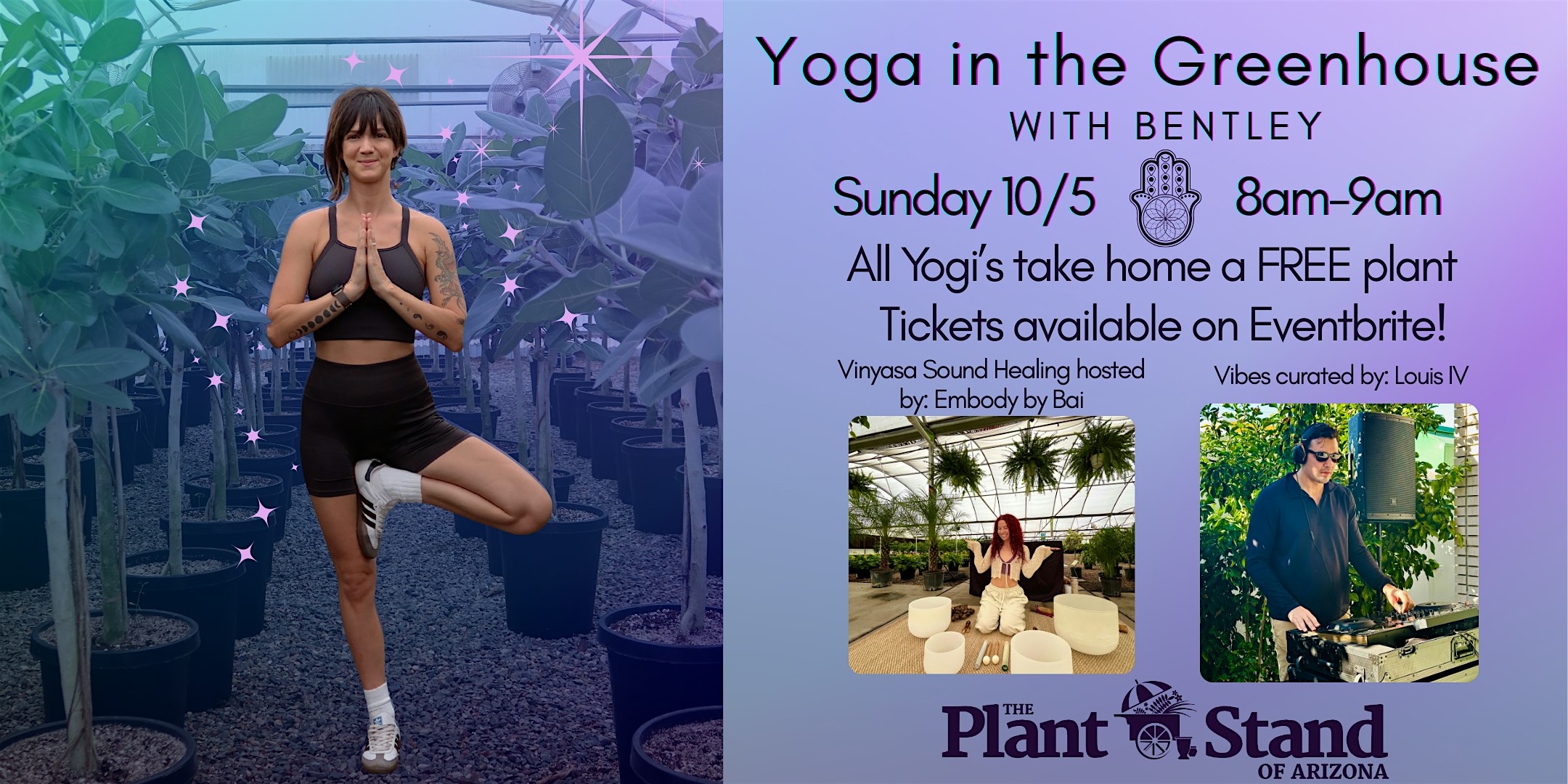 Yoga in the Greenhouse with Bentley at Plant Stand of Arizona – Phoenix, AZ