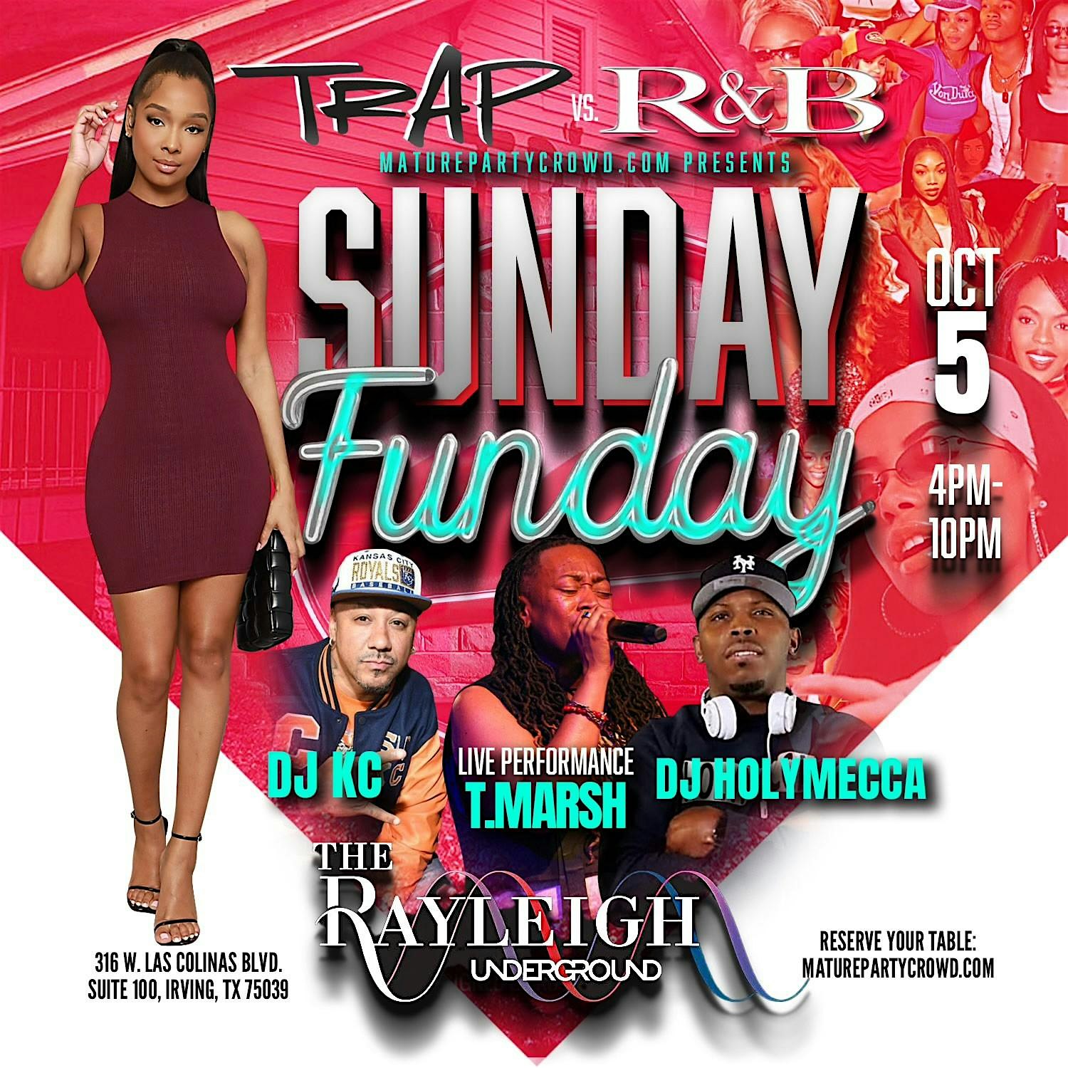 SUNDAY FUNDAY @ Rayleigh Underground – TRAP vs. R&B at Rayleigh Underground – Irving, TX
