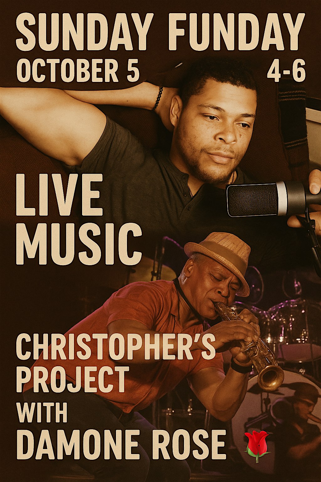 SUNDAY FUNDAY: Live Music with Christopher’s Project & Damone Rose at Story Hill FireHouse – Milwaukee, WI