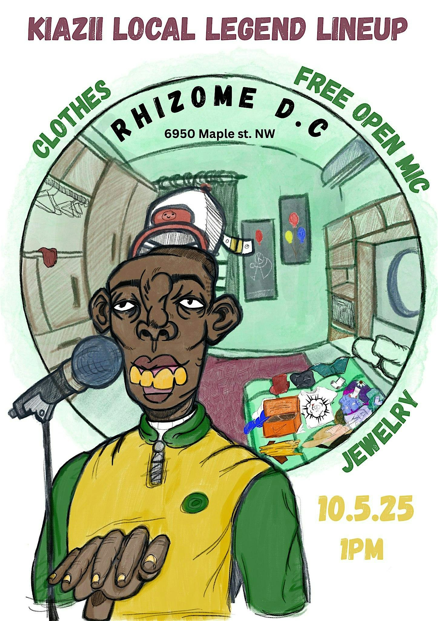 Kiazii Local Legend Lineup at Rhizome DC – Art Learning DIY Culture – Washington, DC
