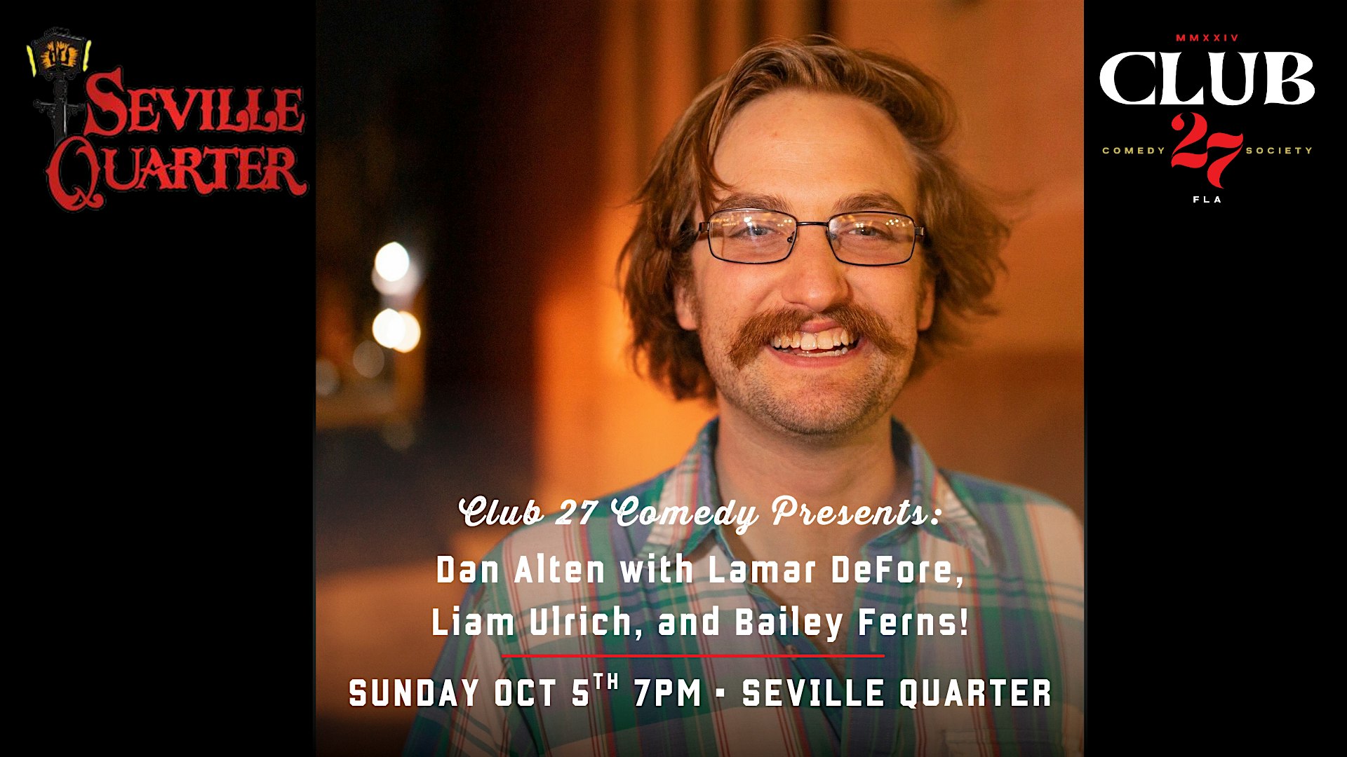Good Stand Up Comedy with Dan Alten & Friends at Club 27 Comedy – Pensacola, FL