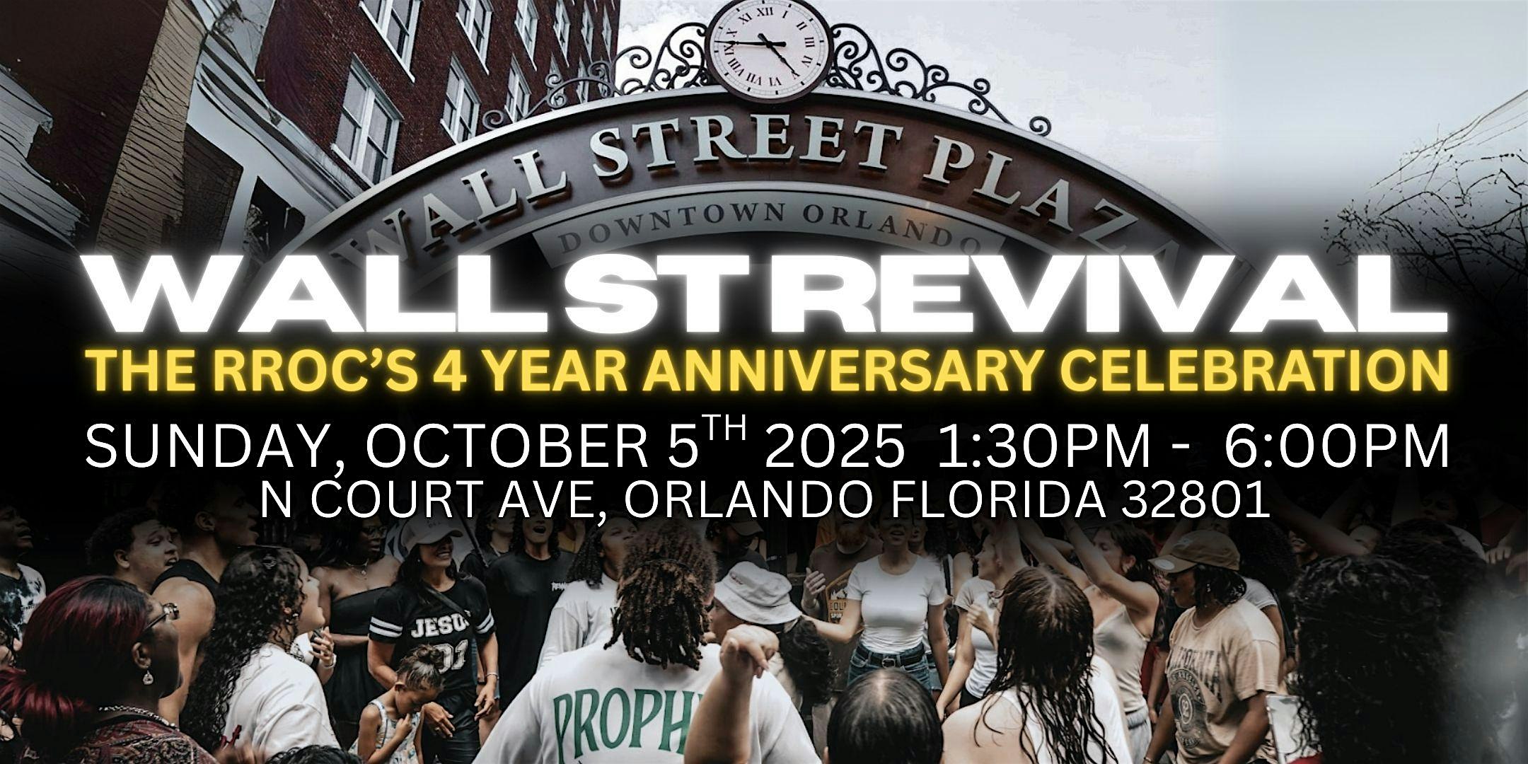 Wall Street Plaza Revival | RROC’s 4-Year Anniversary Celebration at Wall Street Plaza – Orlando, FL