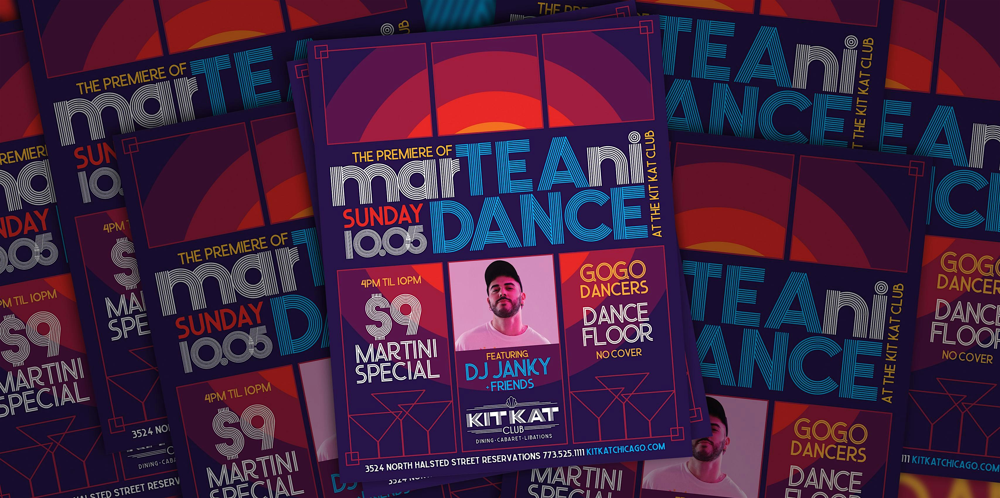 The Sunday marTEAni Dance (Day Party) Kickoff (the NEW Kit Kat!) at Kit Kat Club – Chicago, IL