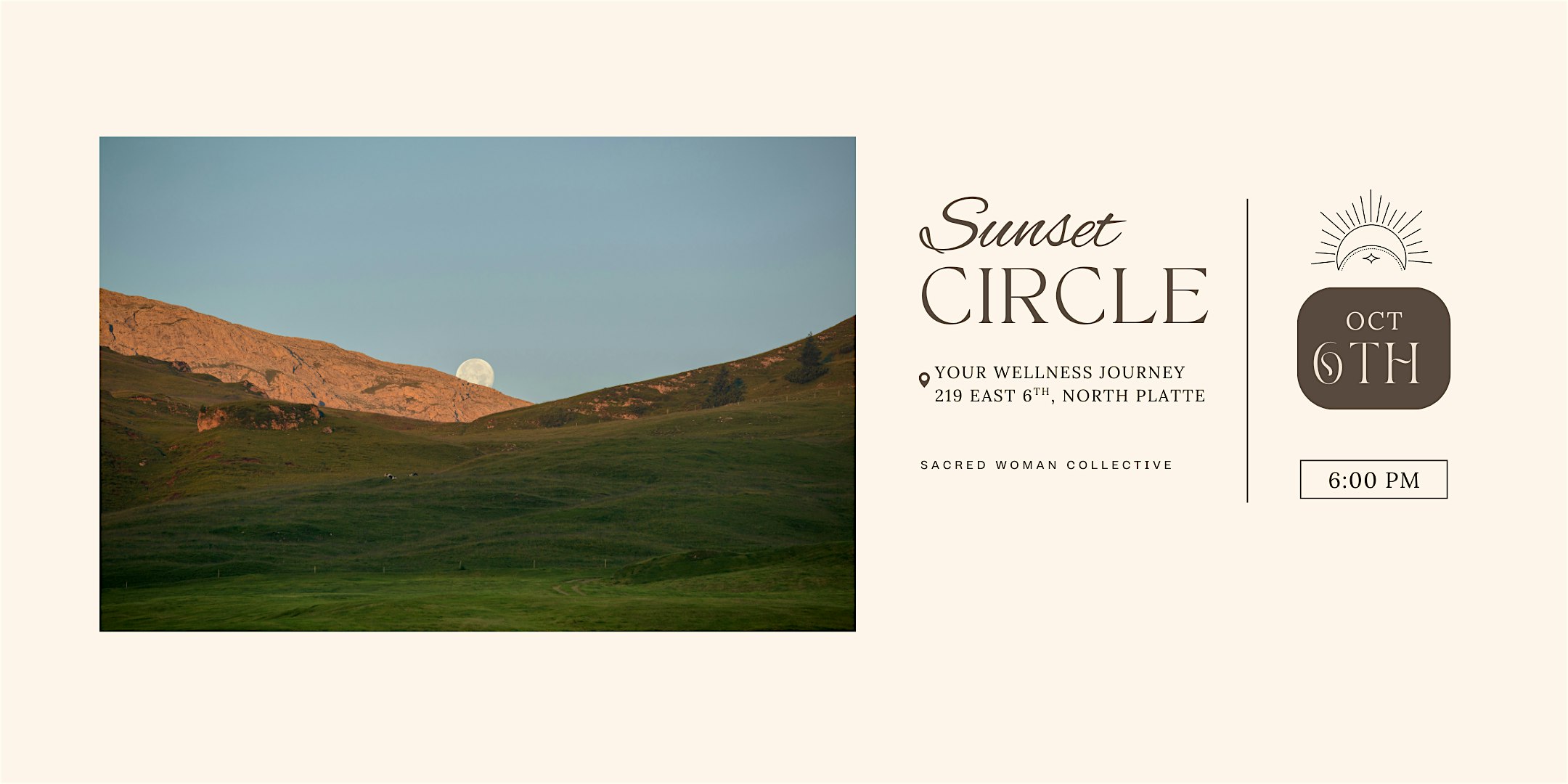 Sacred Woman Collective Sunset Circle with Jenny Bonta at Your Wellness Journey – North Platte, NE