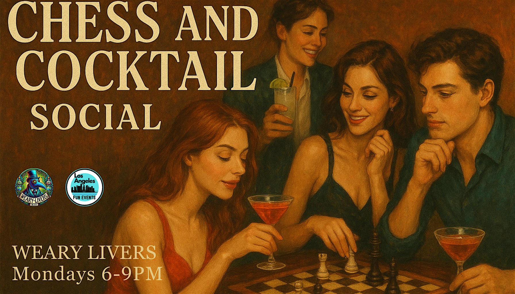 Santa Monica Chess Club (21+) | 1 drink included! at Weary Livers – Santa Monica, CA