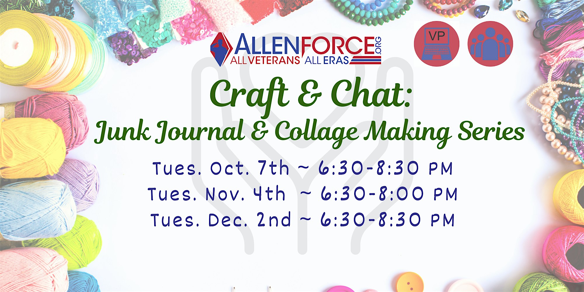 Craft & Chat: Junk Journaling and Collage Making with Toyin at 3581 Hennepin Dr – Joliet, IL