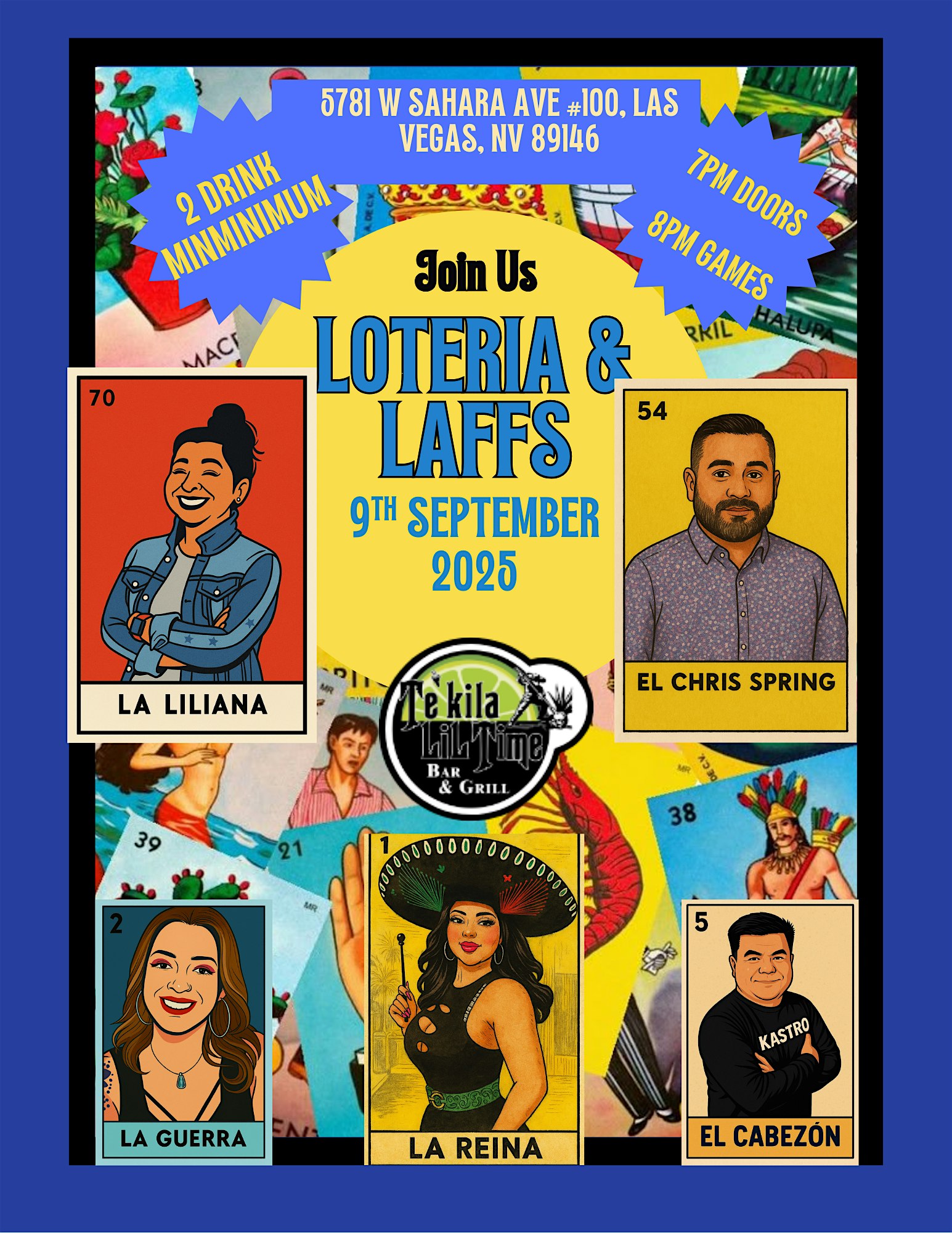 Lotería & Laughs at 5781 W Sahara Ave – Las Vegas, NV