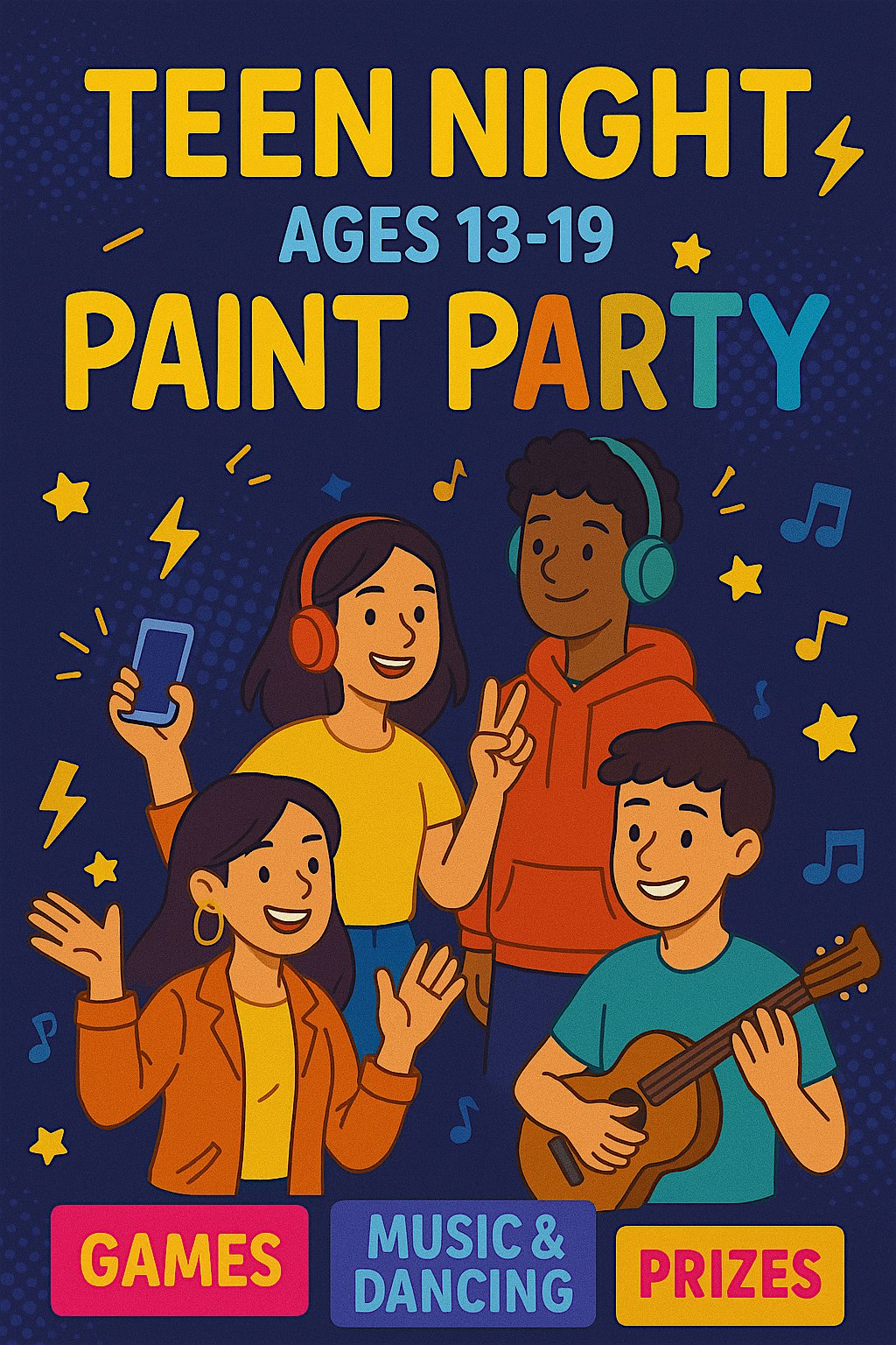 TEEN NIGHT PAINT PARTY – SOUTH NASHVILLE at 2059 Antioch Pike – Nashville, TN
