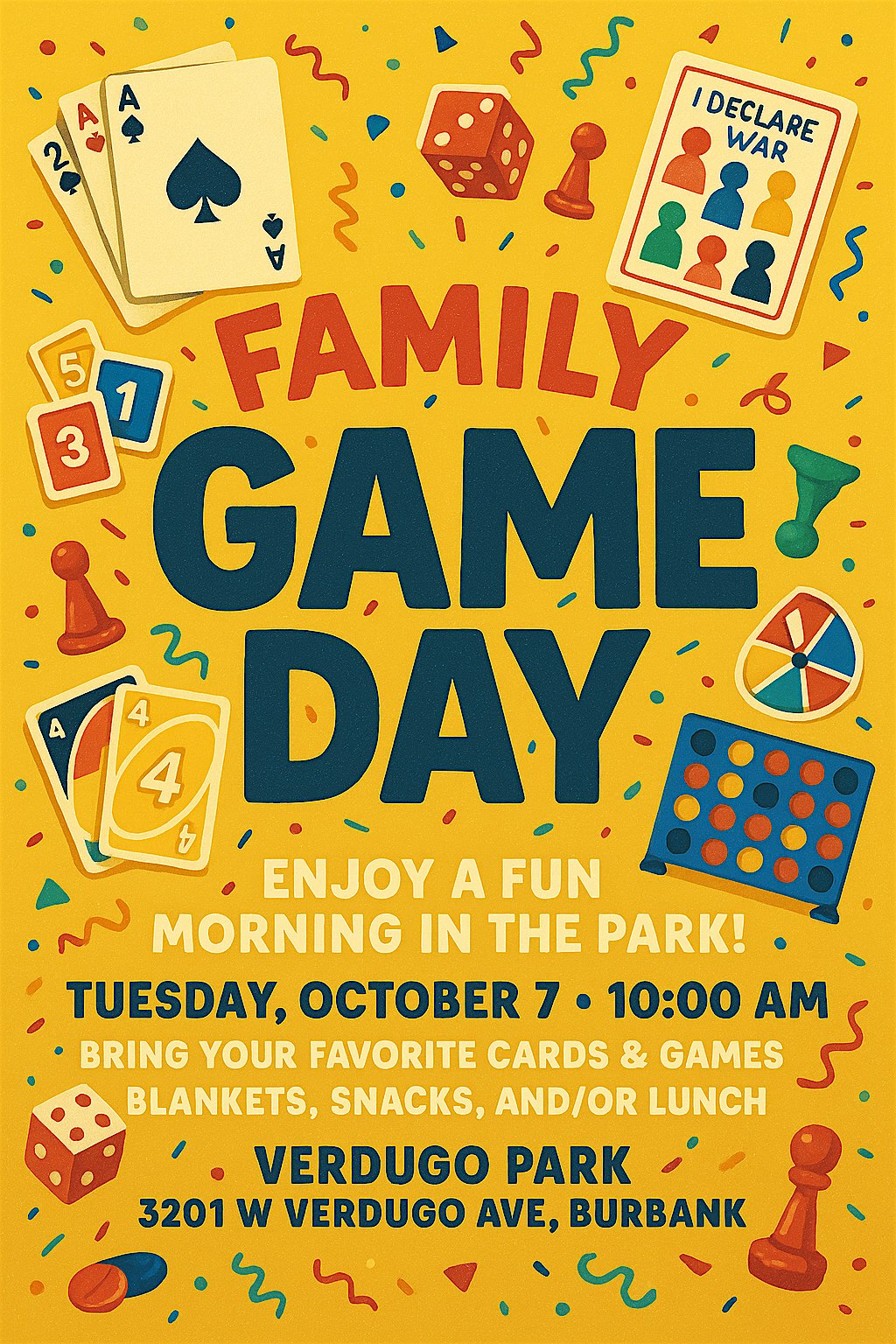 Family Game Day at Verdugo Park – Burbank, CA