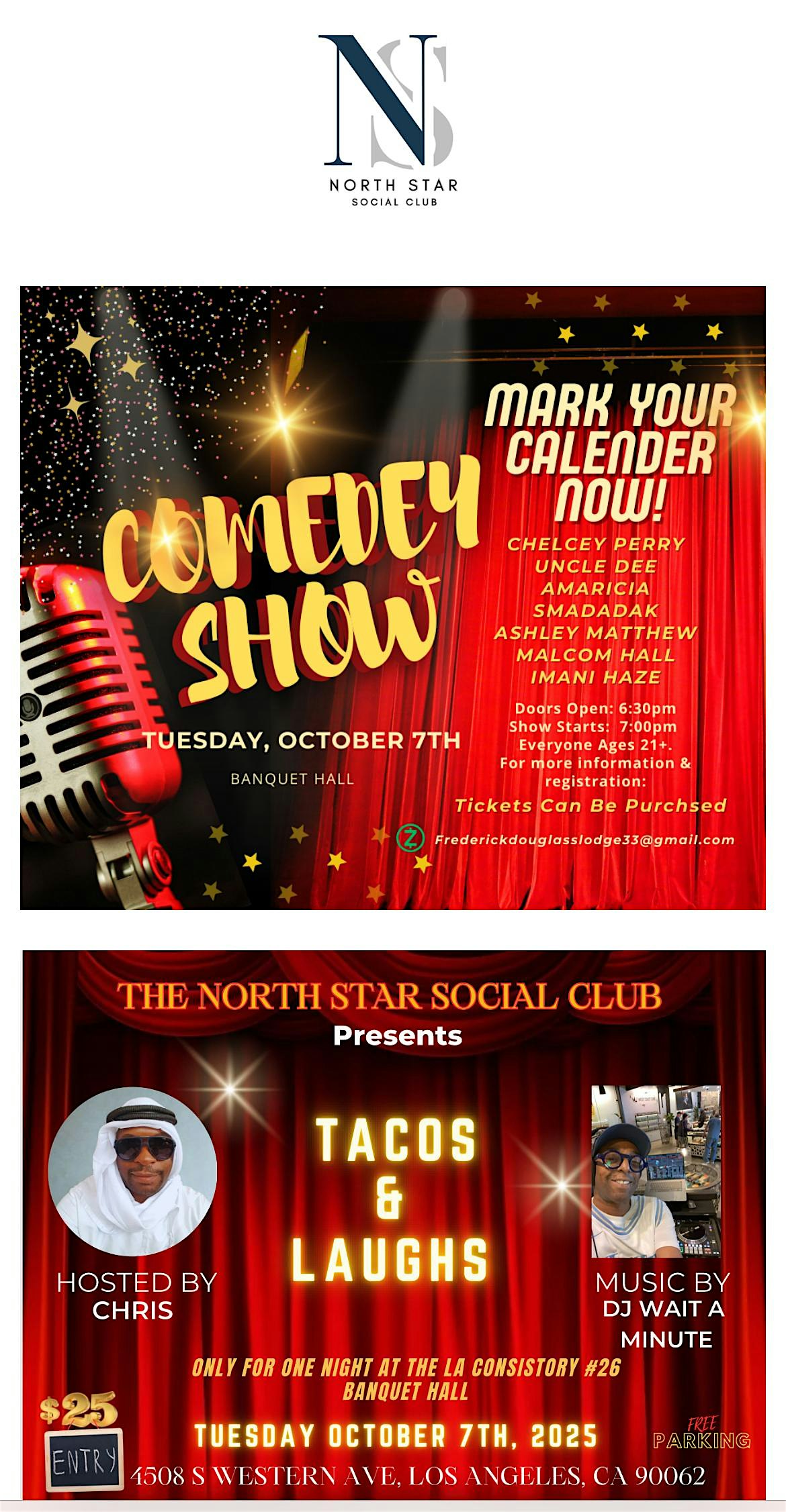 TACOS & LAUGHS at 4508 S Western Ave – Los Angeles, CA