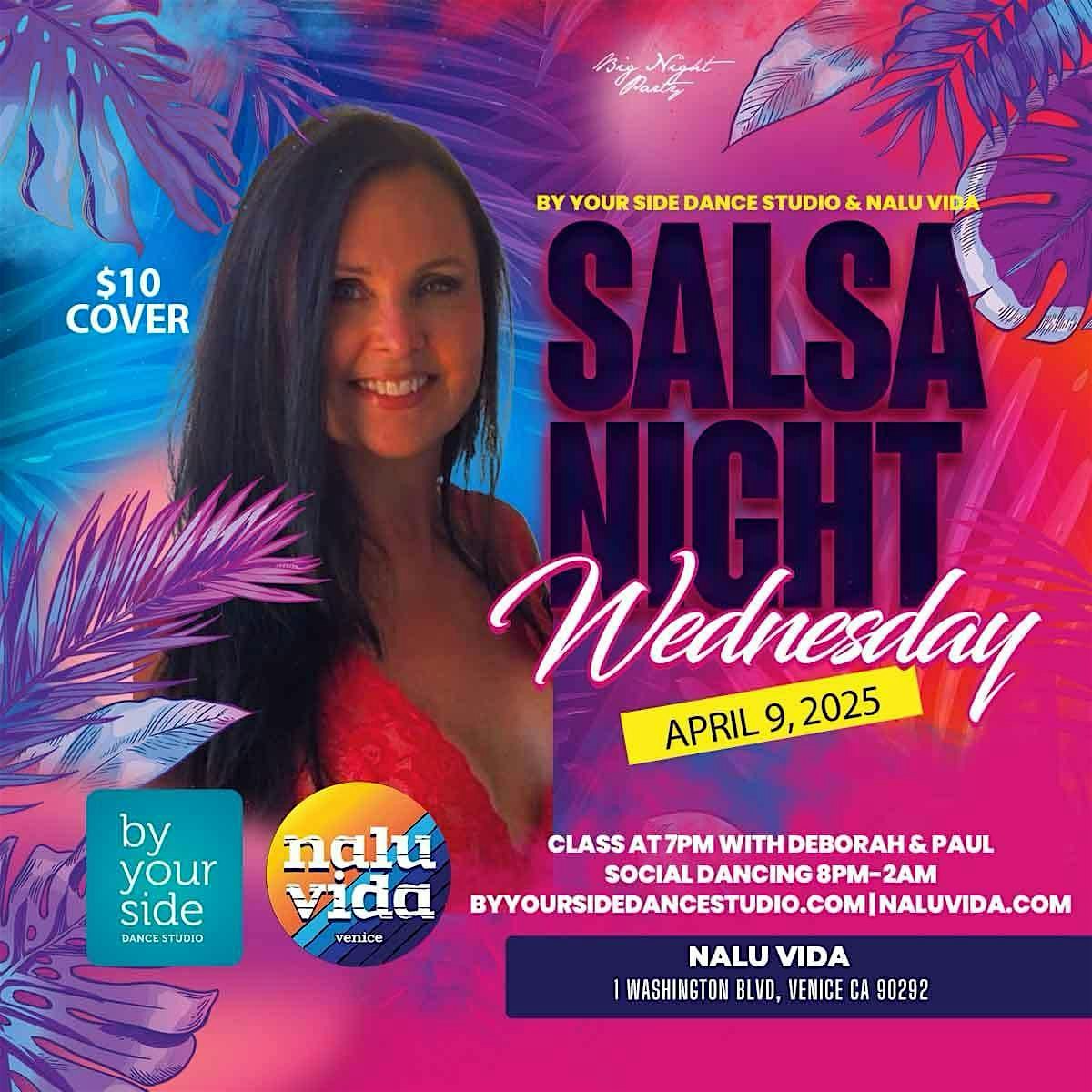 Salsa Dancing at Nalu Vida 2nd Wednesday Monthly at Nalu Vida Venice Beach – Los Angeles, CA