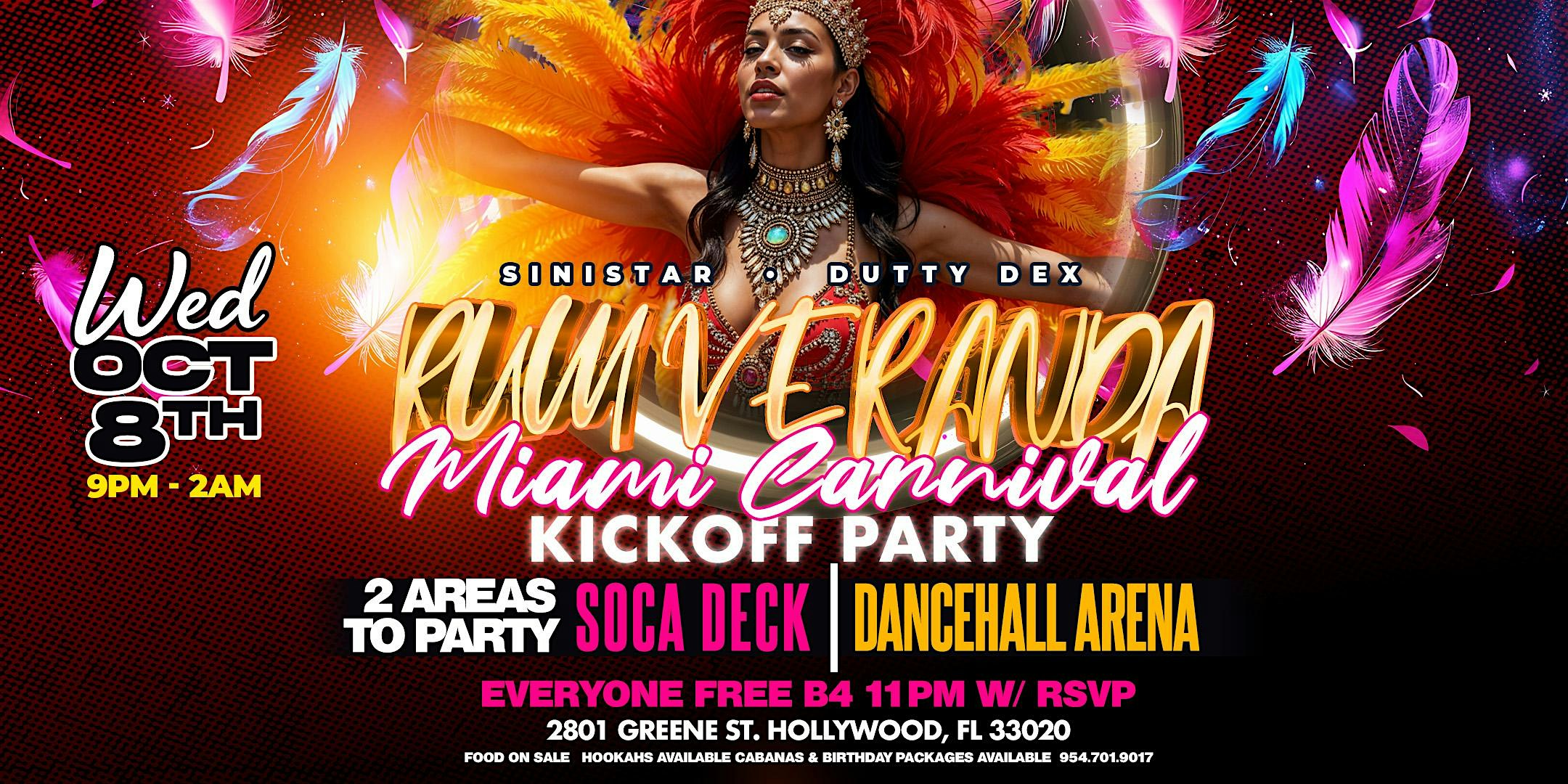 Rum Veranda – Miami Carnival Kick Off at Club Vault – Hollywood, FL
