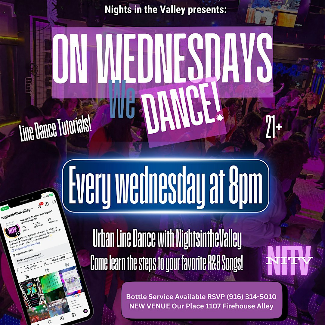 Line Dancing Wednesdays at Our Place – Dance, Drink, Dine! at Our Place Event Space & Kitchen – Sacramento, CA