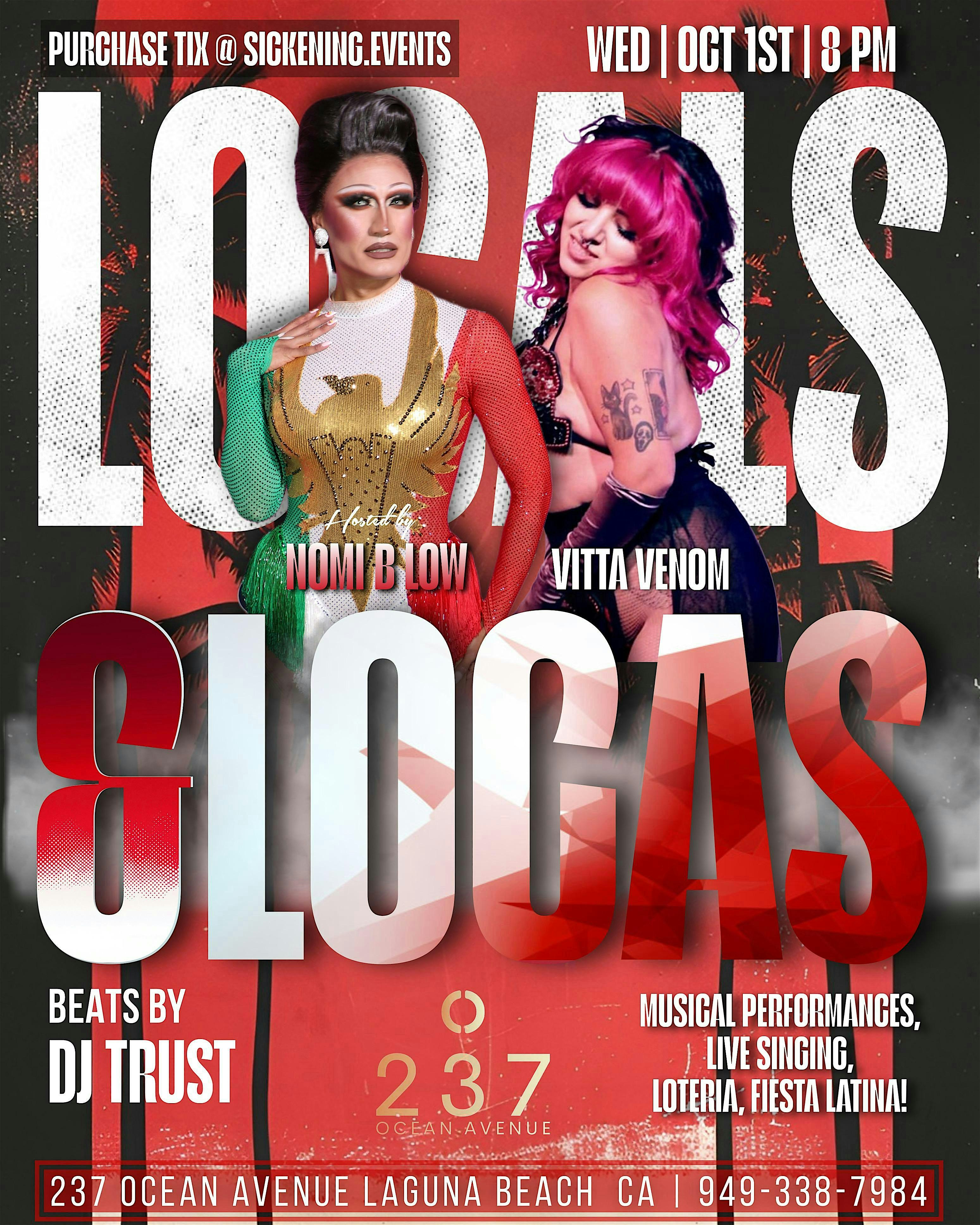 Locals & Locas: Fiesta Latina! at 237 Ocean Avenue – Laguna Beach, CA