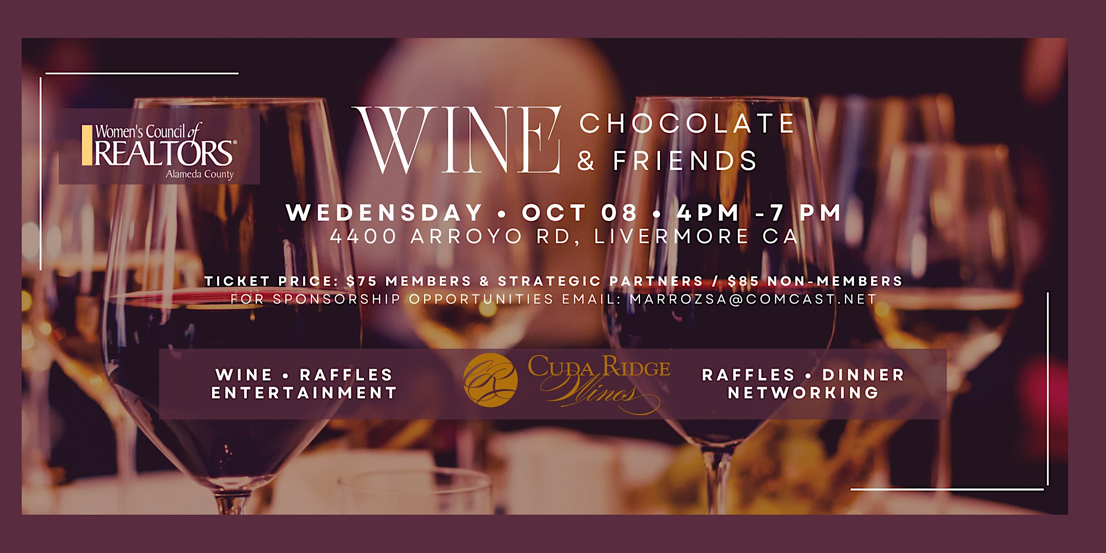 Wine, Chocolate & Friends at Cuda Ridge Wines – Livermore, CA