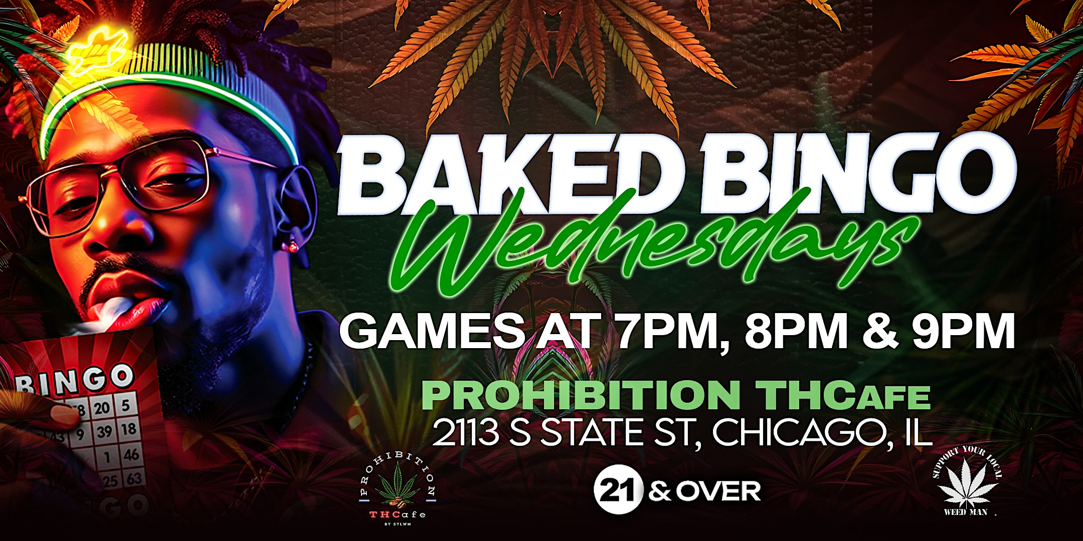 Baked Bingo Bash Wednesdays at Prohibition THC Cafe – Chicago, IL