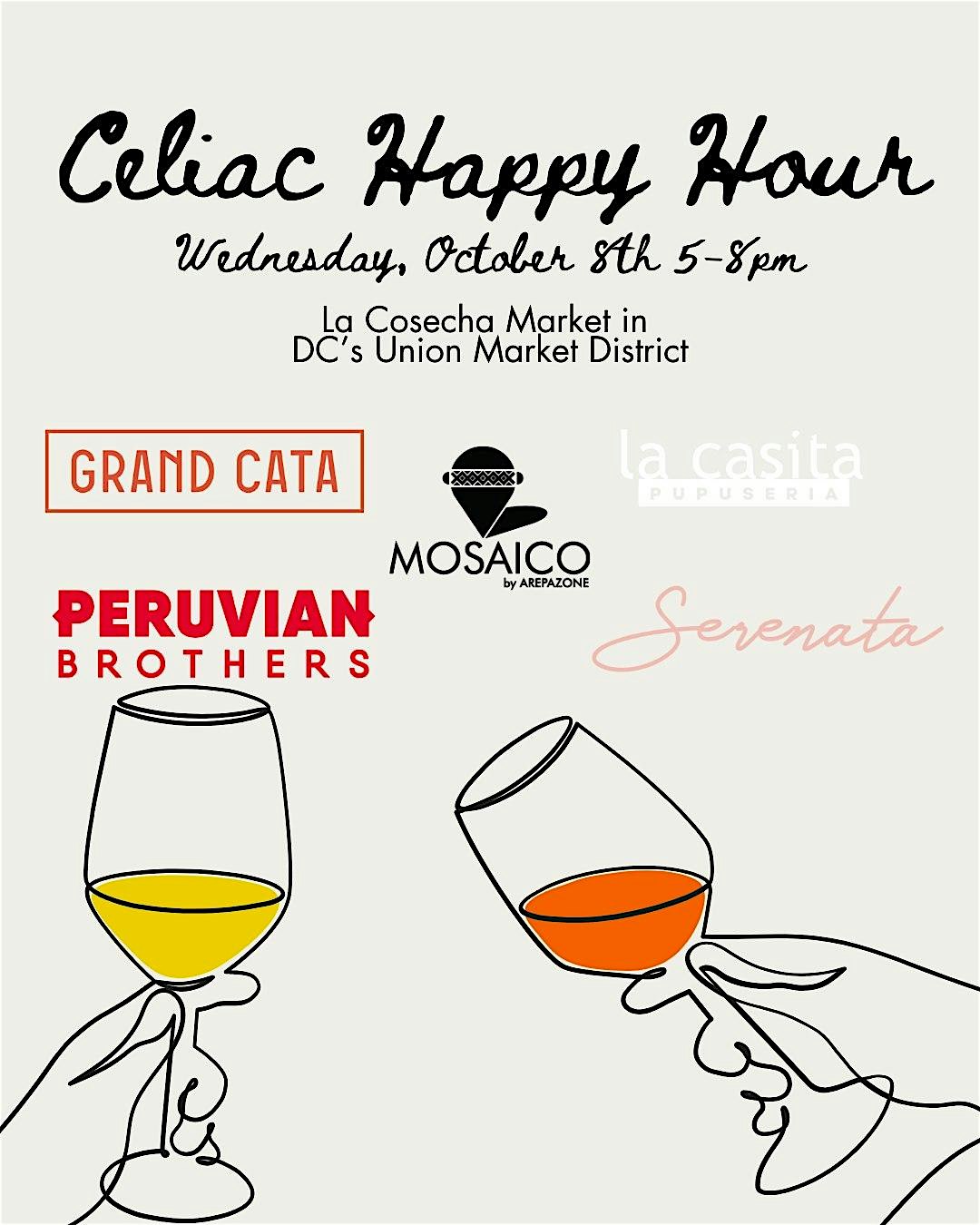 Celiac Happy Hour at La Cosecha – Washington DC at La Cosecha – Washington, DC