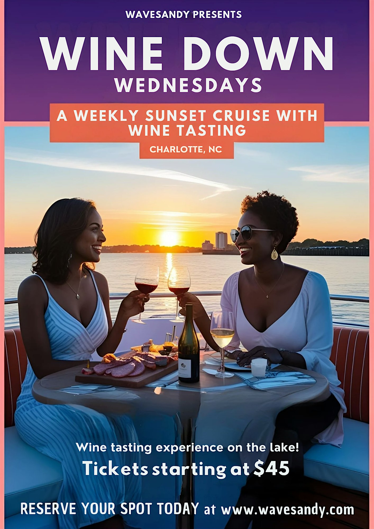 Wine Down Wednesday on the Lake at 187 Boat Launch Rd – Belmont, NC