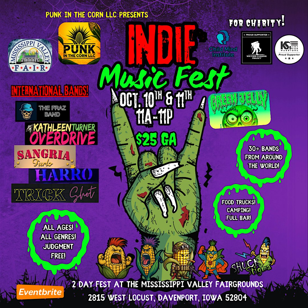 PUNK IN THE CORN MUSIC FESTIVAL at Mississippi Valley Fair – Davenport, IA
