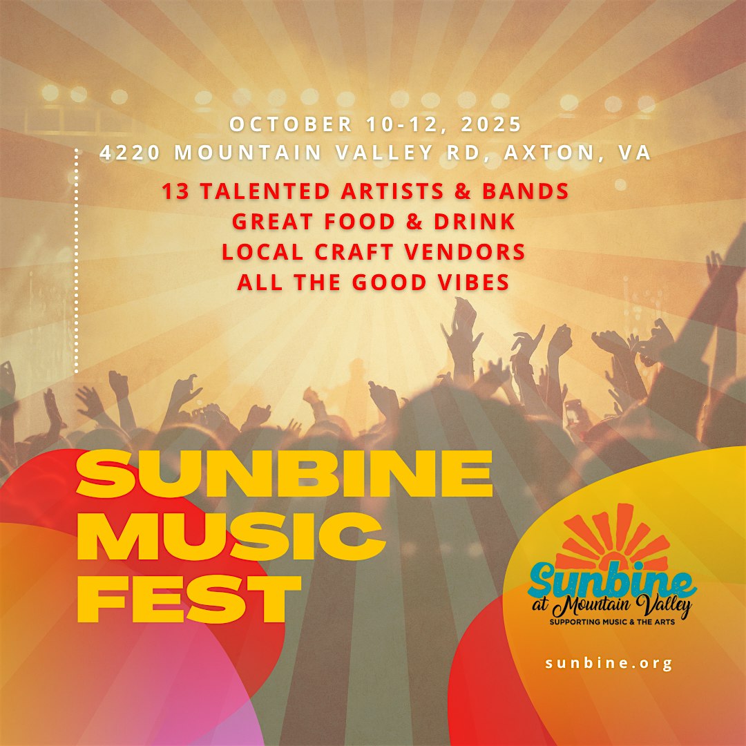Sunbine Music Festival at Sunbine at Mountain Valley – Axton, VA