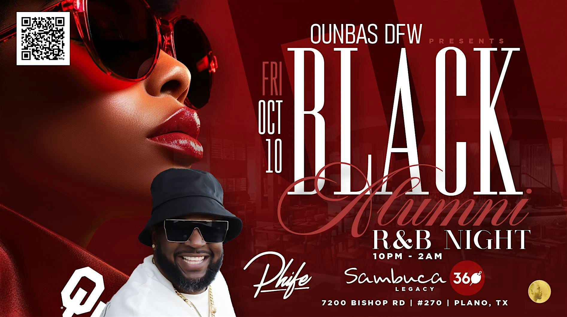 The Official OU/TX Weekend R&B Night – OU National Black Alumni Society DFW at 7200 Bishop Rd – Plano, TX