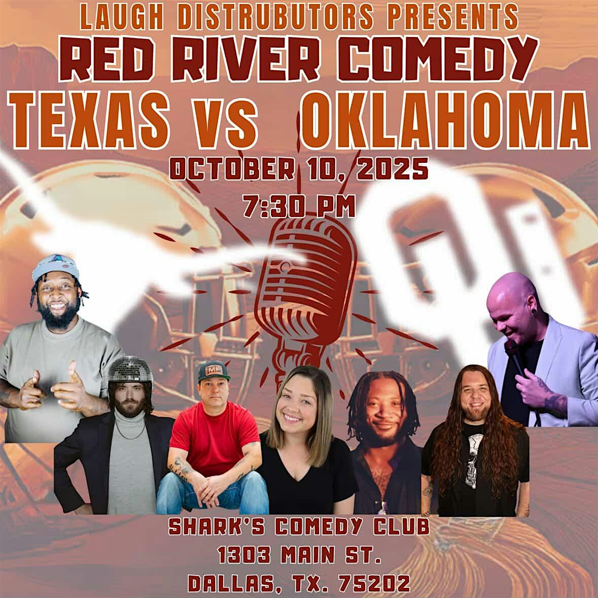 Red River Comedy Show: Texas vs Oklahoma at Shark’s Comedy Club – Dallas, TX