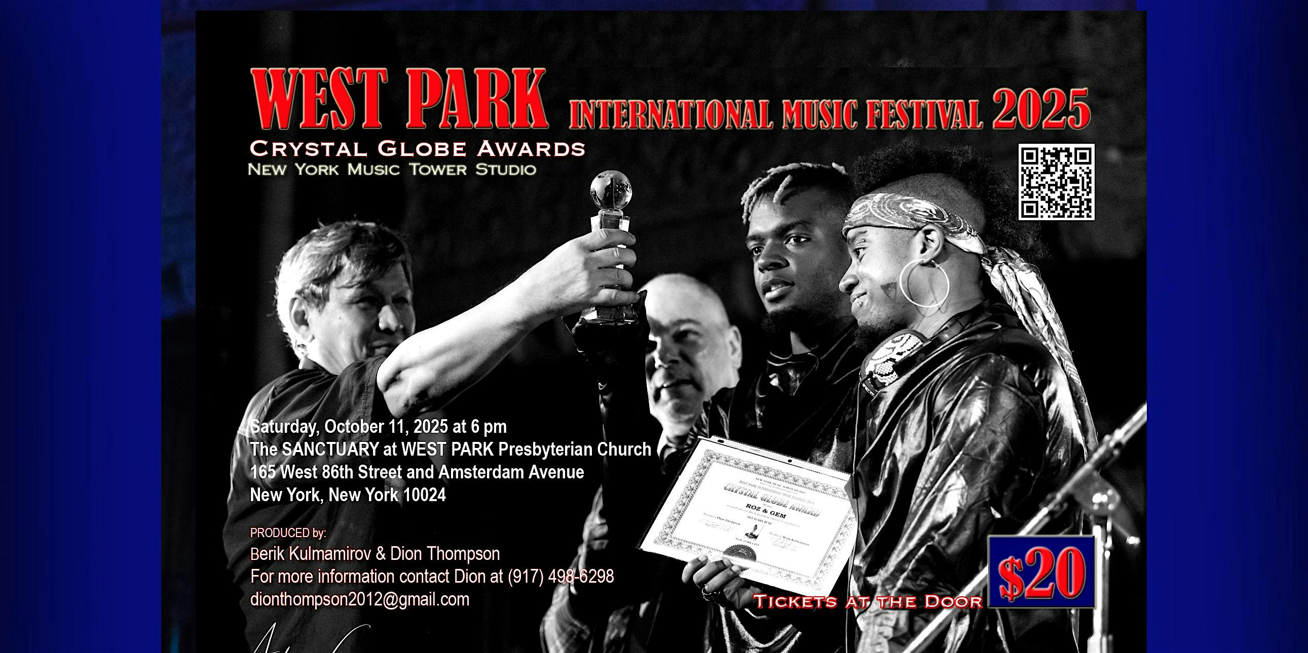 West Park International Music Festival 2025 at West-Park Presbyterian Church – New York, NY