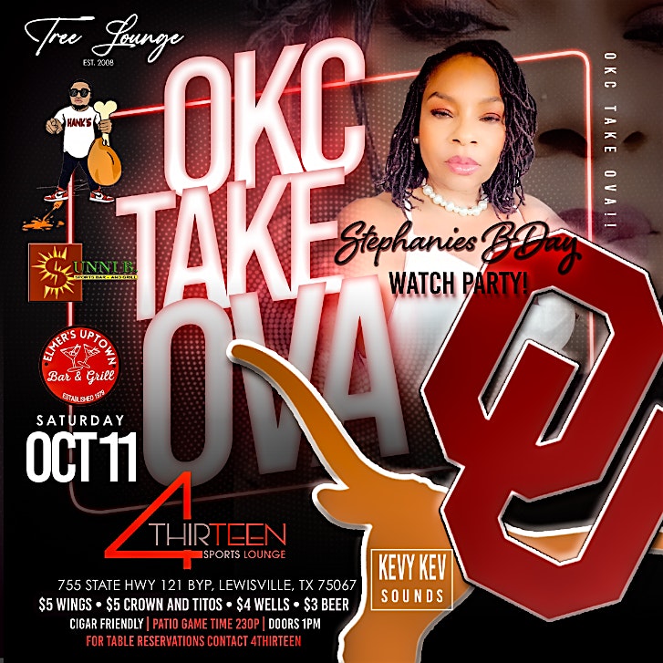 2025 TX VS OU WATCH PARTY at 4Thirteen Sports Lounge – Lewisville, TX