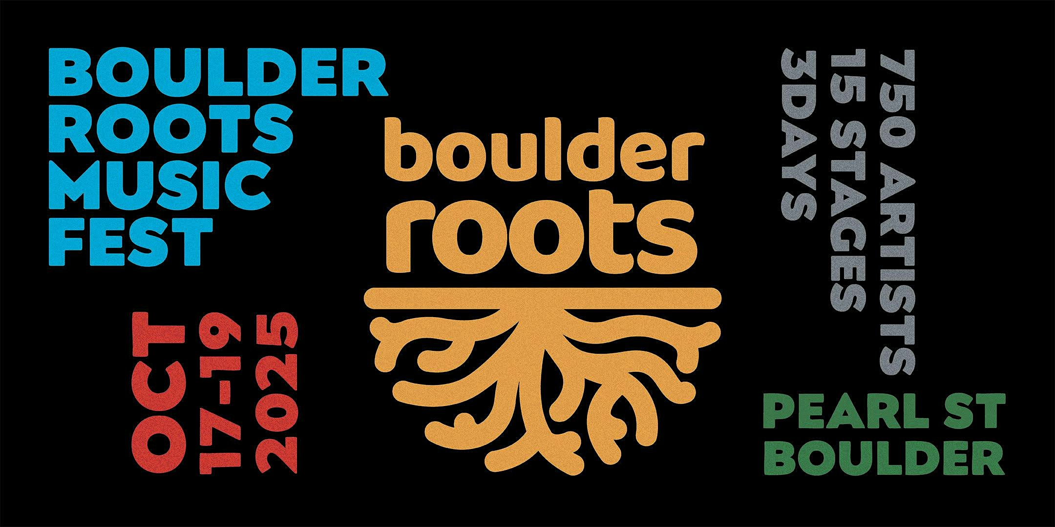 Boulder Roots Music Fest 2025 (Oct 17th – 19th) at Pearl Street Mall – Boulder, CO
