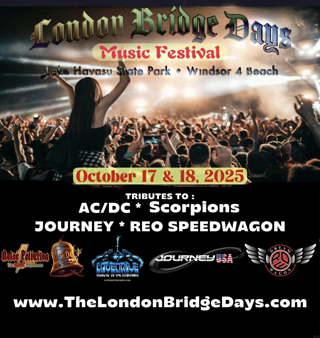 The London Bridge Days Music Festival at 145 London Bridge Rd – Lake Havasu City, AZ
