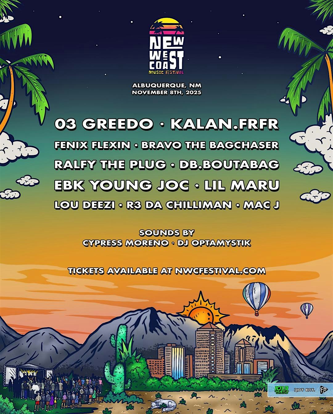 New West Coast Music Festival Albuquerque NM at Oasis Event Center NM – Albuquerque, NM