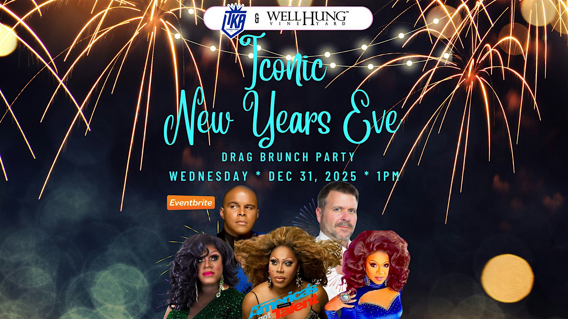 Well Hung Vineyard Iconic New Years Eve Drag Brunch Party at Well Hung Vineyard – Restaurant – Charleston, SC