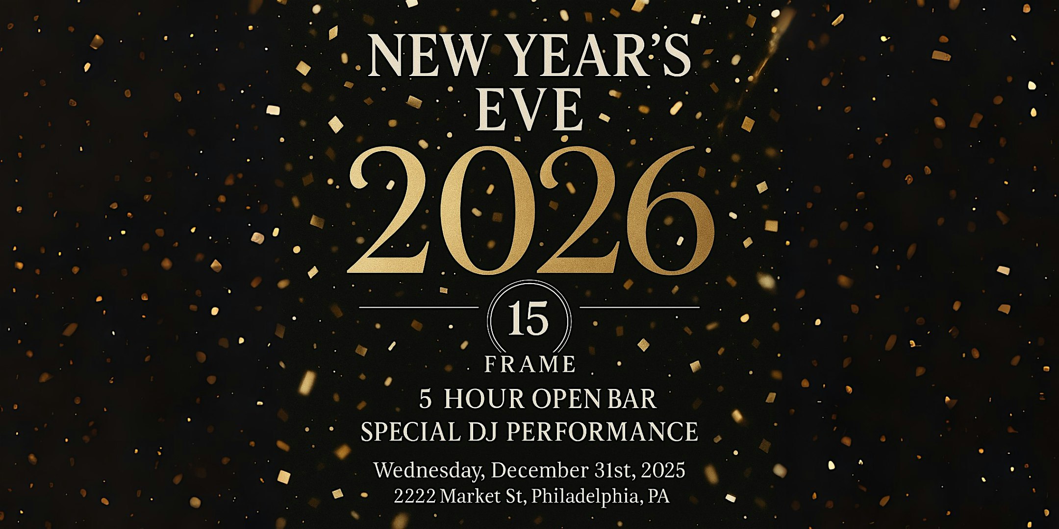 Frame NYE Party 2026 at FRAME PHL – Philadelphia, PA