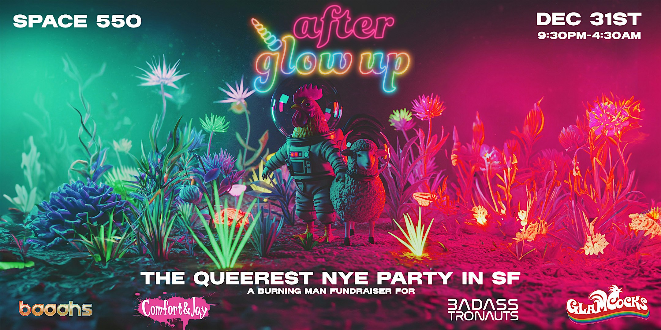 After GlowUp – New Year’s Eve 2025 at Space 550 – San Francisco, CA