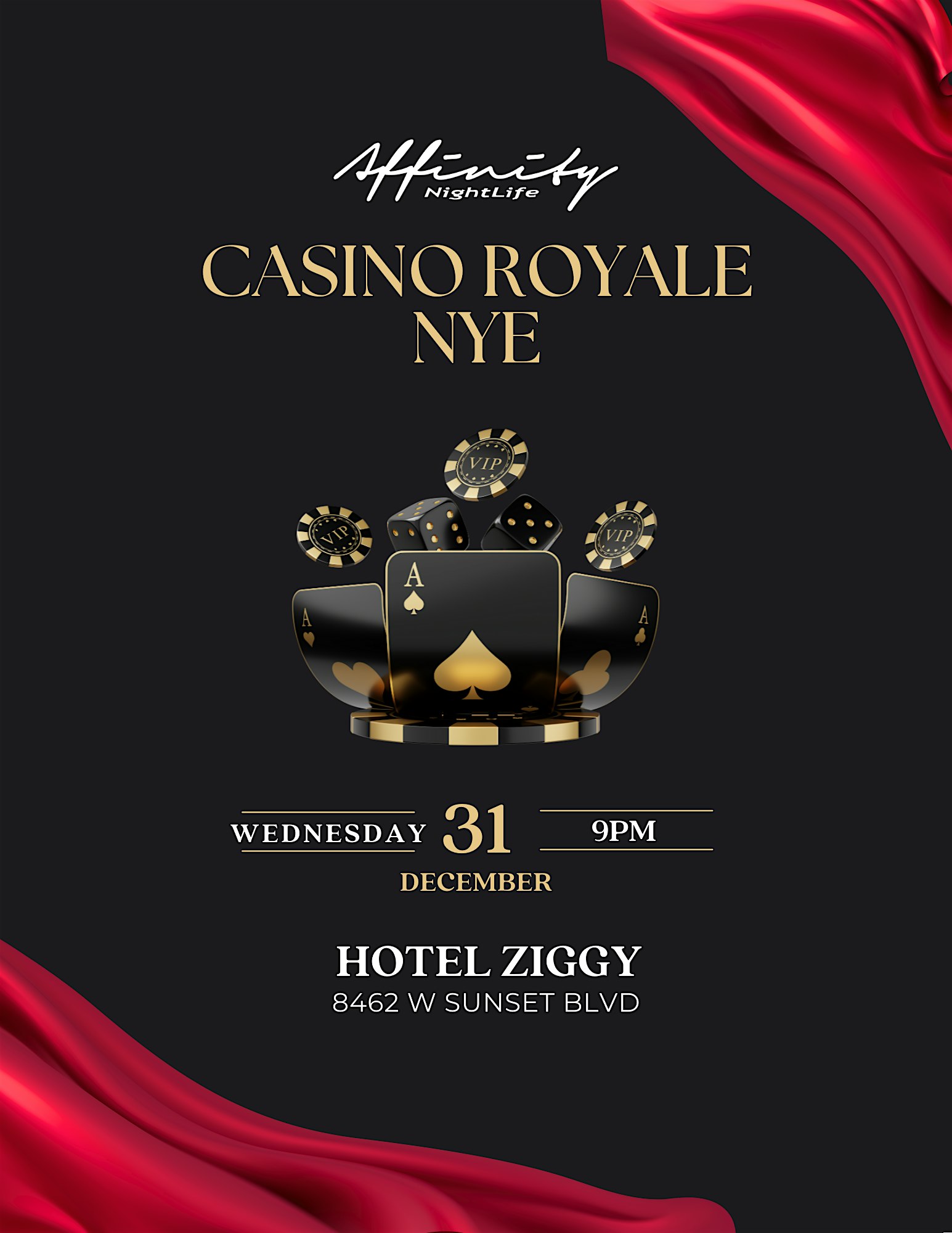 NEW YEARS EVE 2026 @ Hotel Ziggy West Hollywood at Hotel Ziggy West Hollywood – West Hollywood, CA