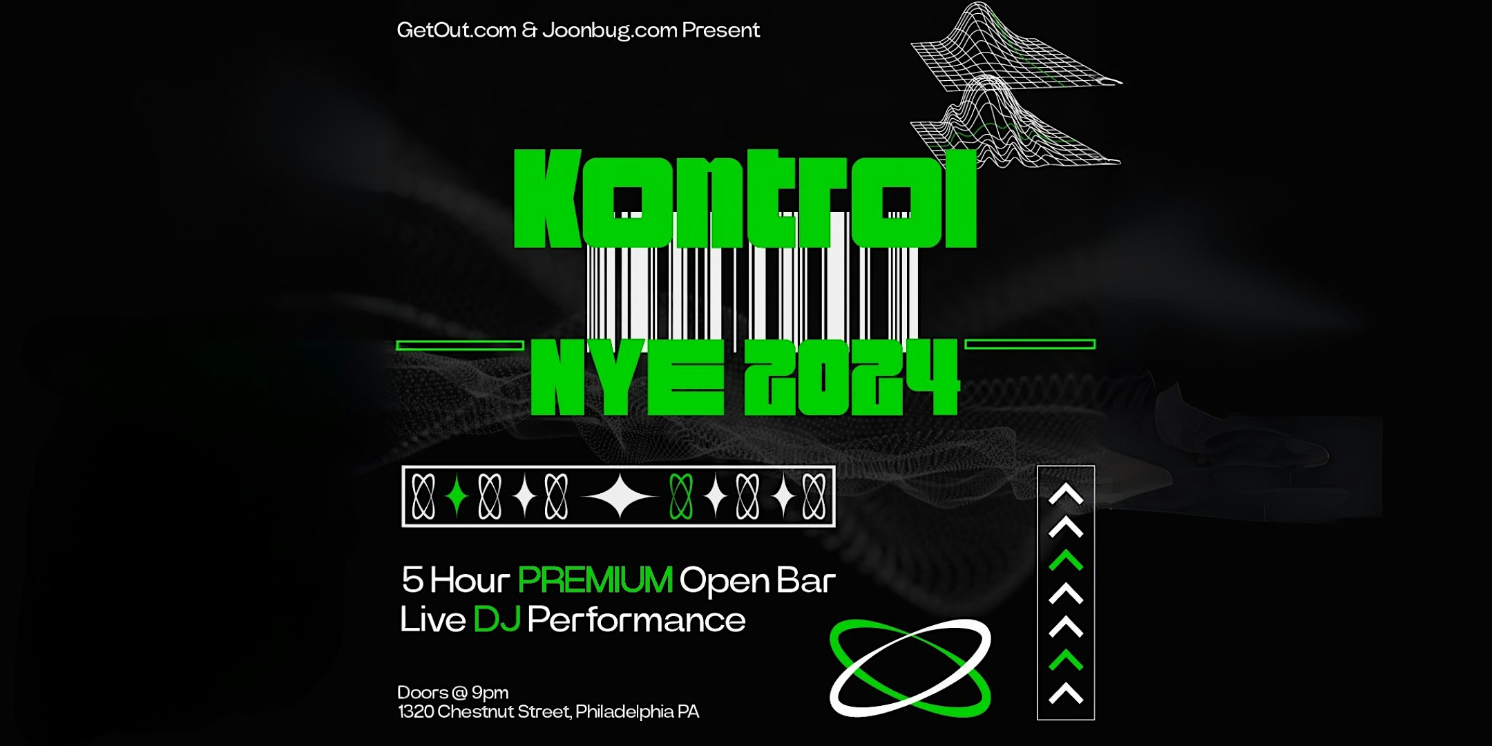 Kontrol Room NYE 2026 Party at 1320 Chestnut St – Philadelphia, PA