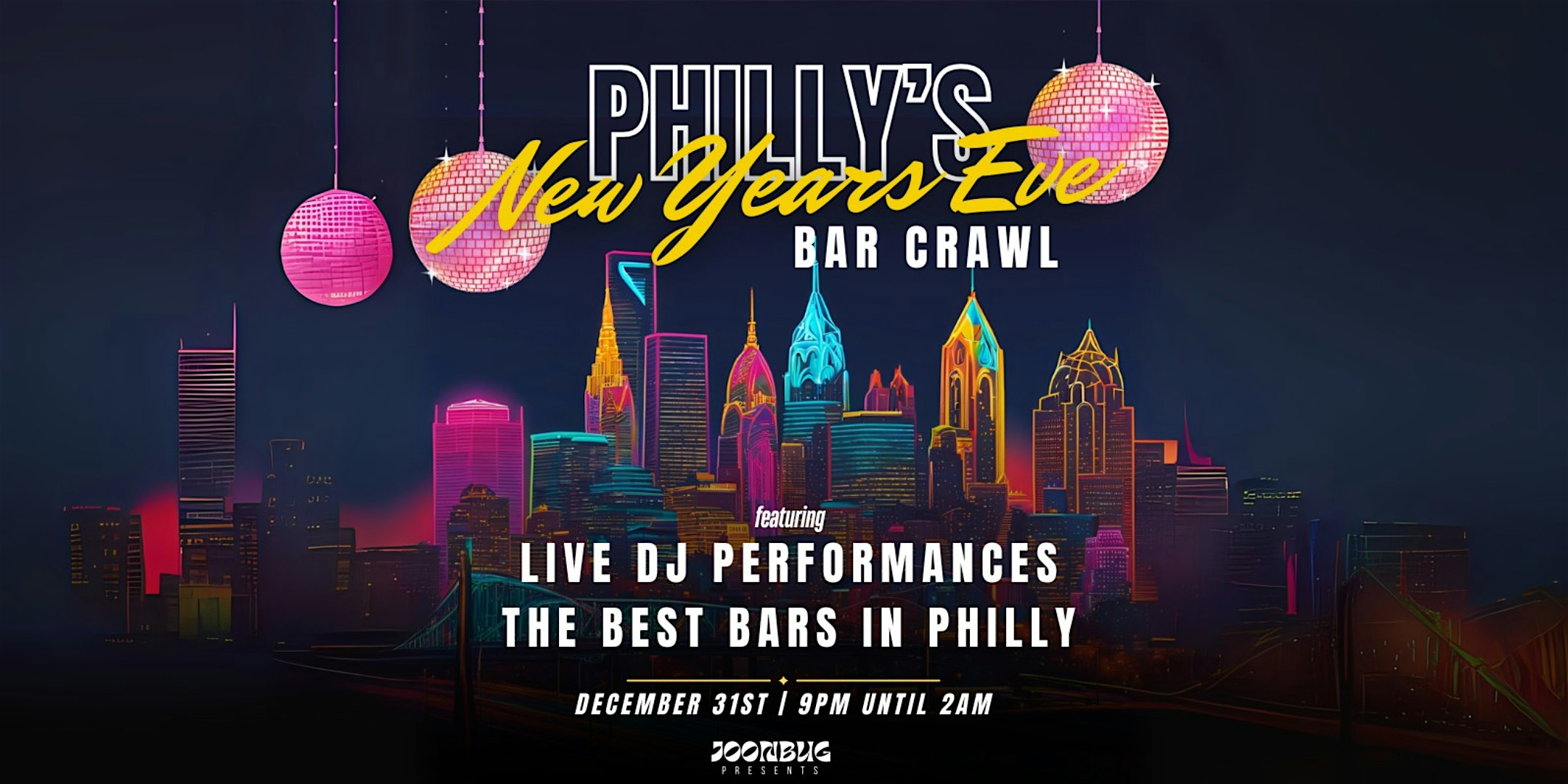 Philly NYE Bar Crawl NYE 2026 at 1903 Chestnut St – Philadelphia, PA