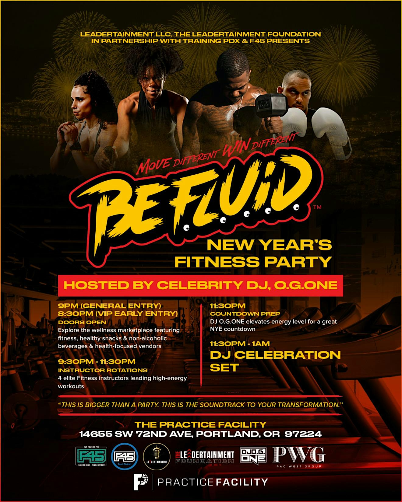 Move Different Win Different Fitness NYE Party at The Practice Facility – Portland, OR